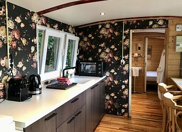 Charmante pipowagen met privé Hottub - 4