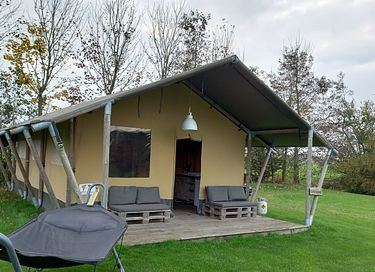 Safaritent 6 pers. op minicamping in Drenthe - 1