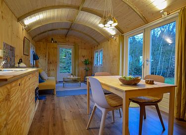 Knusse pipowagen bij natuurpark in Drenthe - 12