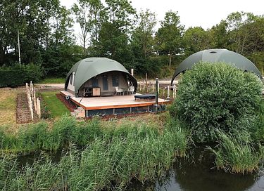 Romantische glamping lodge met privé hottub - 1