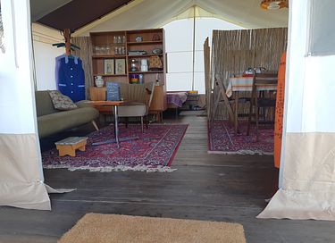 Safaritent XXL compleet in sixties stijl  - 8