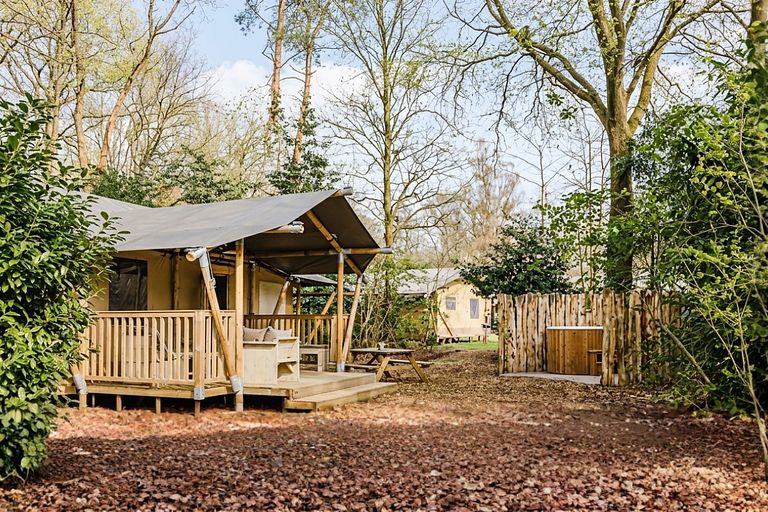 Luxury glamping lodge with private hot tub - 1
