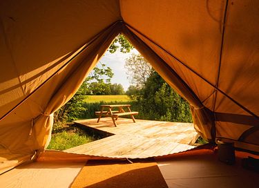 Glamping Bell tent on nice estate - 3