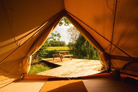Glamping Bell tent on nice estate - 3