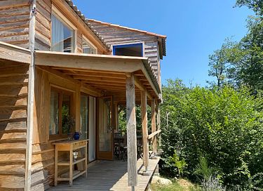 houten lodge met uitzicht op de Pyreneeën - 8