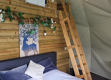 Glamping tent with bathroom and kitchen near forest - 11