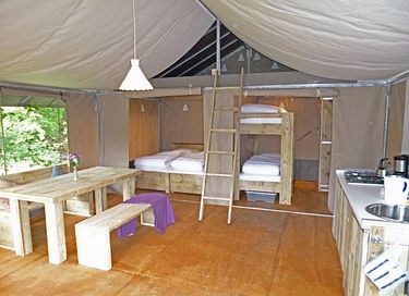 Tente safari (6p) sur un camping boisé en Drenthe - 7