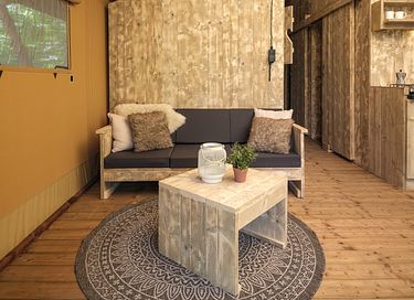 Tente safari de luxe avec grande terrasse à Twente - 12