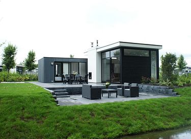 Vakantiewoning met terras op een leuk park