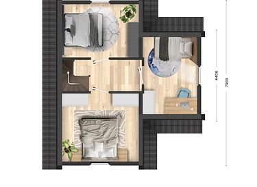 Detached vacation home with veranda - 9