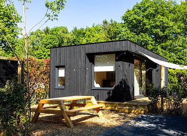 Tiny huisje met privéterras in Gelderland