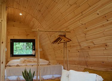 Houten Glamping Pod met eigen Hottub - 10