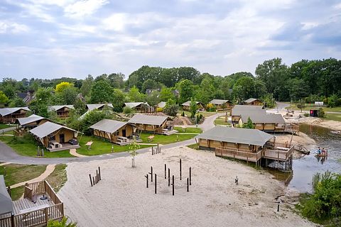 Luxe safaritent op park in Overijssel - 2
