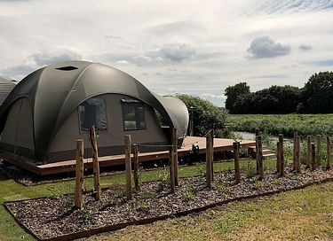 Romantische glamping lodge met privé hottub - 28