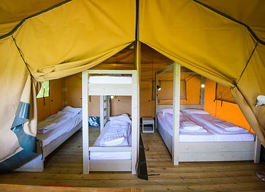 Safaritent (5p) op geweldige camping - 5