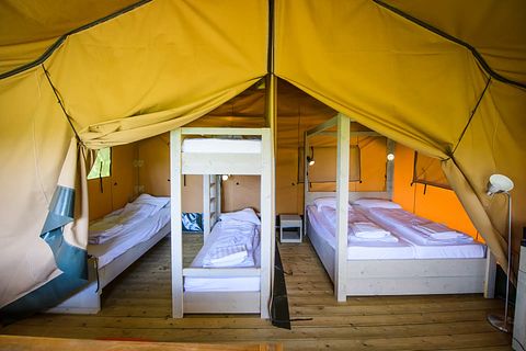 Safaritent (5p) op geweldige camping - 5