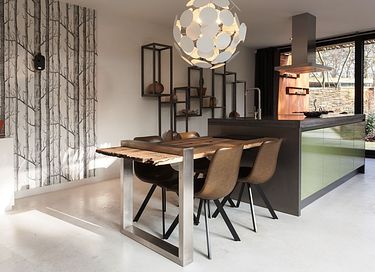 Een design bosvilla gemaakt van staal  - 11