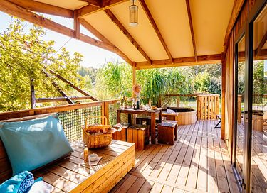 Houten lodge met privé hottub - 4