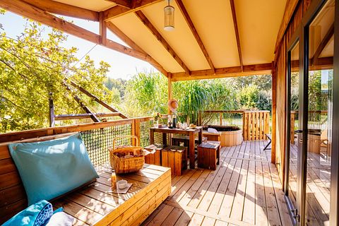 Houten lodge met privé hottub - 4