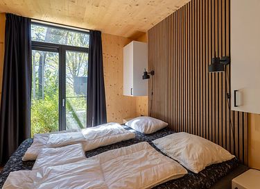 Lodge with an outdoor hot tub and a view - 14