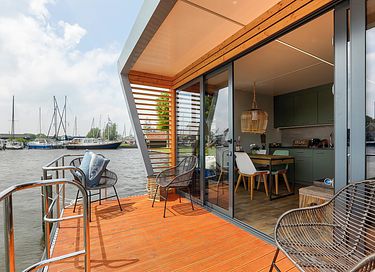 Houseboat in Grou met schitterend uitzicht - 4