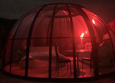 Slapen onder de sterren in luxe bubbel - 14