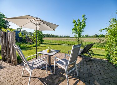 2-persoonslodge met weids uitzicht in Drenthe - 10