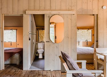Tente de glamping spacieuse avec poêle confortable - 11