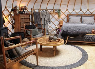 Luxe yurt met houtkachel en privé sanitair - 2
