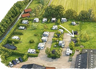 Knusse pipowagen op het Friese platteland - 12