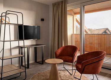 Double hotel room with balcony and view - 2