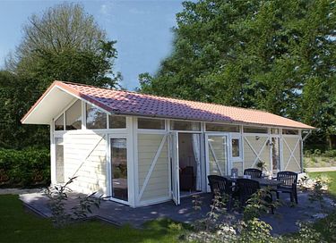 4-persoons cabana bij de Zeeuwse kust