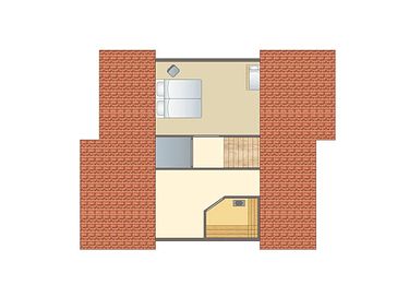 Freistehender 4-Personen-Bungalow mit Sauna - 13
