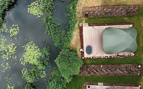 Romantische glamping lodge met privé hottub - 2
