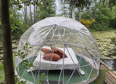 Ferienwohnung mit schwimmendem Kuppelzelt - 16