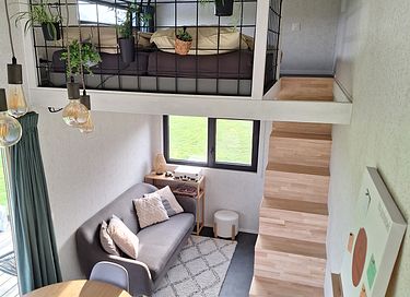 Tiny House met weids landelijk uitzicht - 44