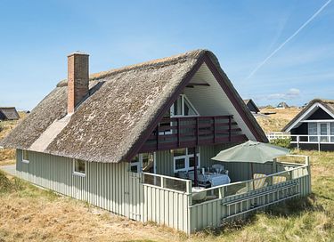 Rietgedekt vakantiehuis in Denemarken