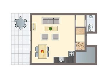 Detached 4-person waterfront bungalow - 11