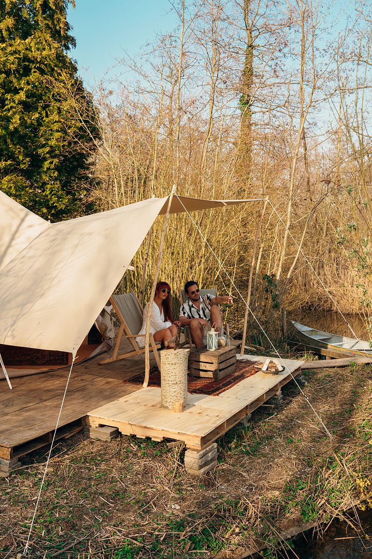 Tipi aan het water met o.a. yoga workshops - 1