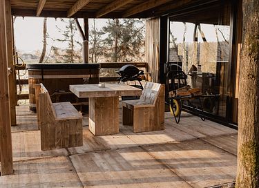Unieke boshut met privé hottub - 3