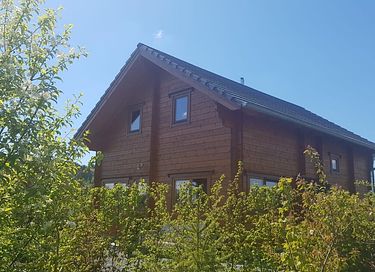 Wellness-Blockhaus im waldreichen Sauerland