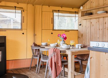 Luxury glamping lodge (5p) with hot tub - 10