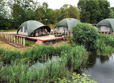 Romantische glamping lodge met privé hottub - 29