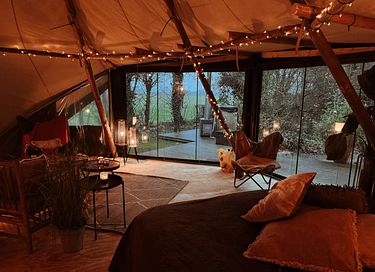Romantische glamping tent met een hottub - 5