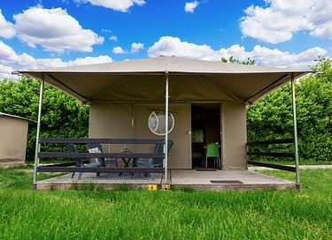 Luxe glamping lodge (4p) op boerencamping - 1