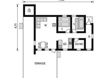 Houten huisje met rivierzicht - 9