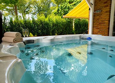 Luxe wellnesshuis in het bos 
