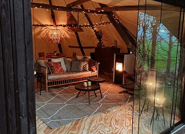 Romantische glamping tent met een hottub - 15