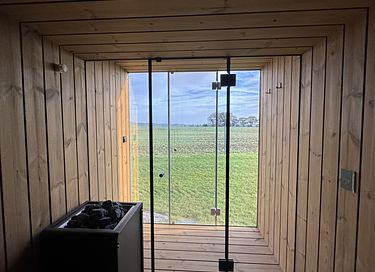 Lodge met panoramisch bad en privé hottub - 7