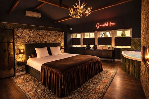 Romantic suite with sauna and hot tub - 3